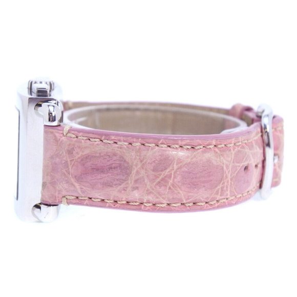 COACH 0253 Chronograph Watches Silver/pink Stainless Steel/leather Quartz - Picture 3 of 6